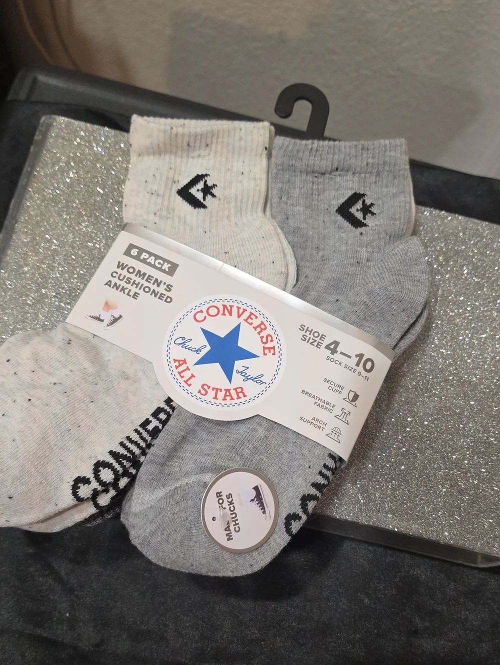 Converse 6-PK Cushioned Ankle Socks